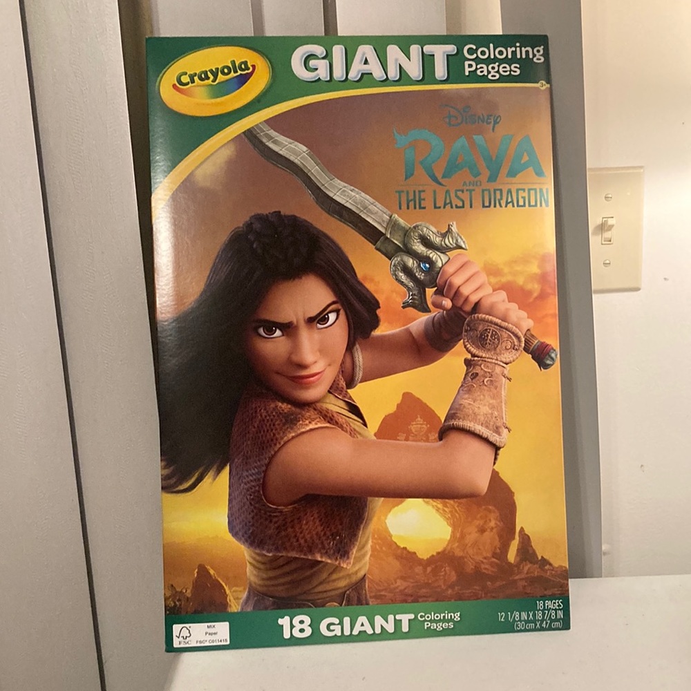 Crayola Giant Coloring Pages Disney Raya and The Last Dragon